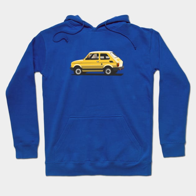 Fiat 126 Hoodie by TheArchitectsGarage